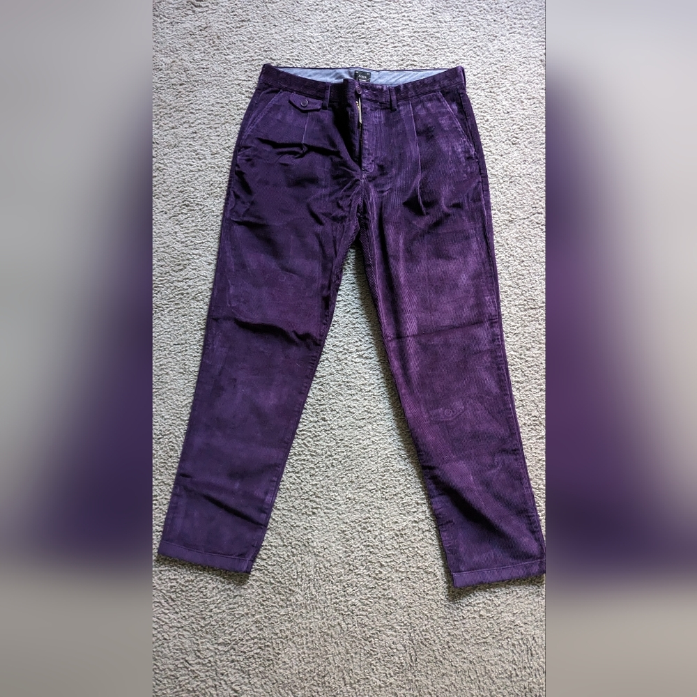 J Crew Purple Corduroy Pants